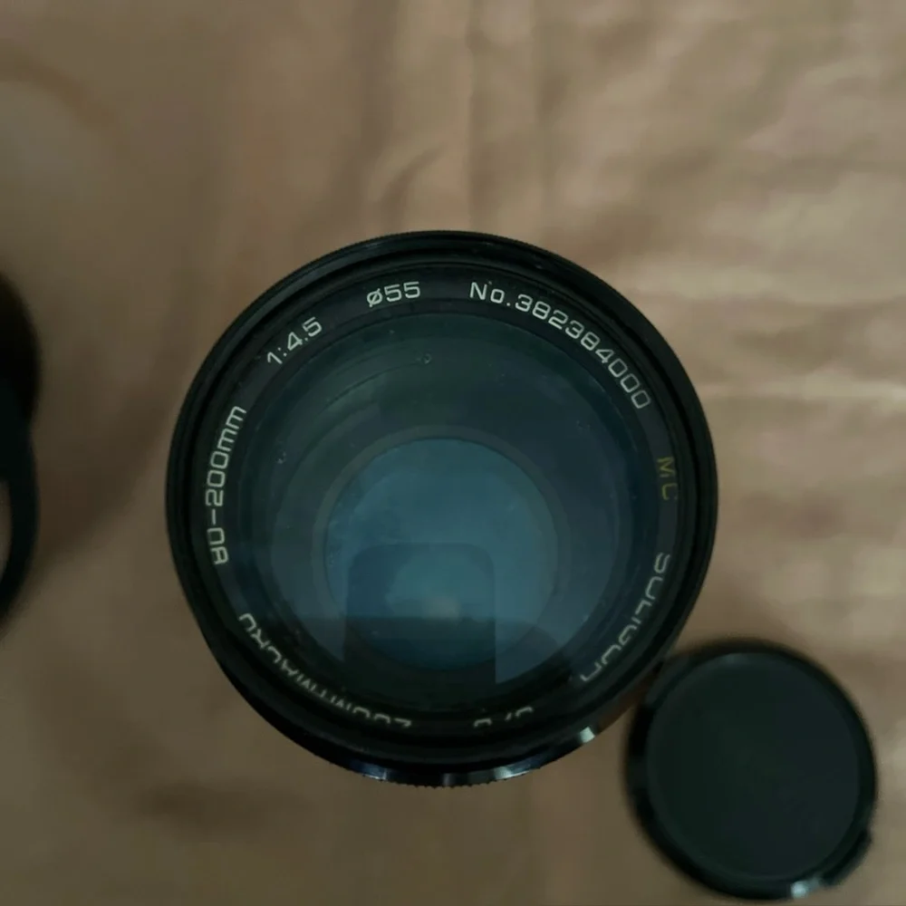 SOLIGOR 80-200mm F4.5 Multicoated Zoom+Macro C/D Auto Lens F Mount w/case